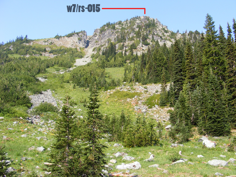 Summit from trail