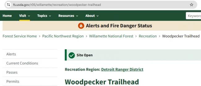 Forest Service Webpage Forest Service Webpage