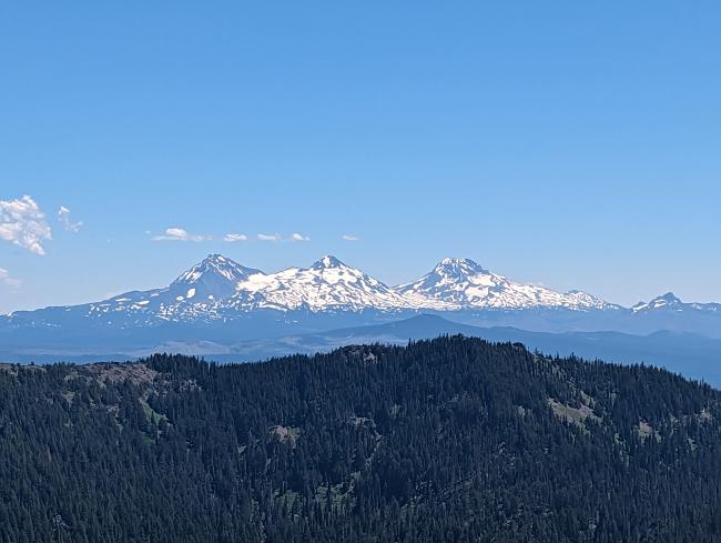 The Three Sisters filling the frame