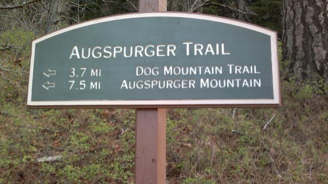 Augspurger Trail Sign