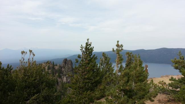 Paulina Lake from the Summit of Paulina Peak