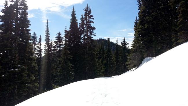 Peak 6001 from Bennett Pass Road