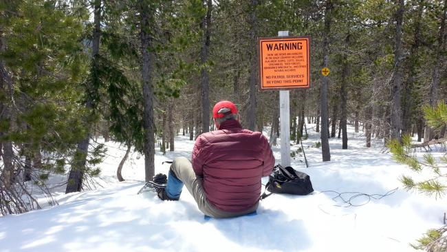 Grover ignoring the Warning sign?