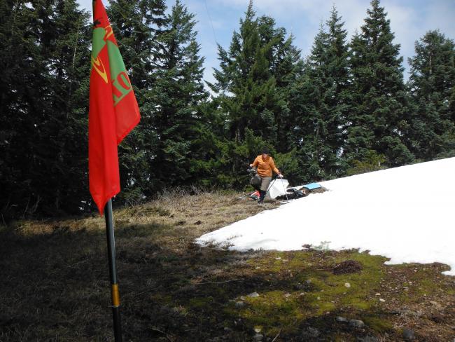 SOTA Flag on the summit