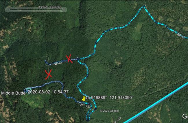 Route to Middle Butte