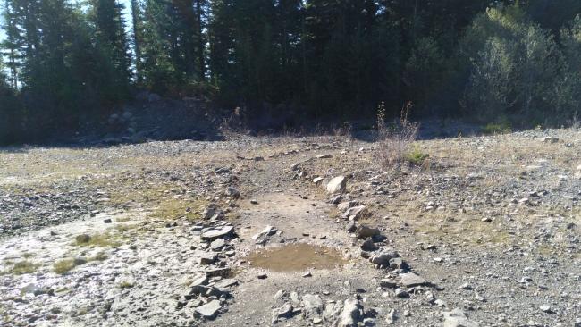 Trail Continues Around to the Top of the Gravel Pit