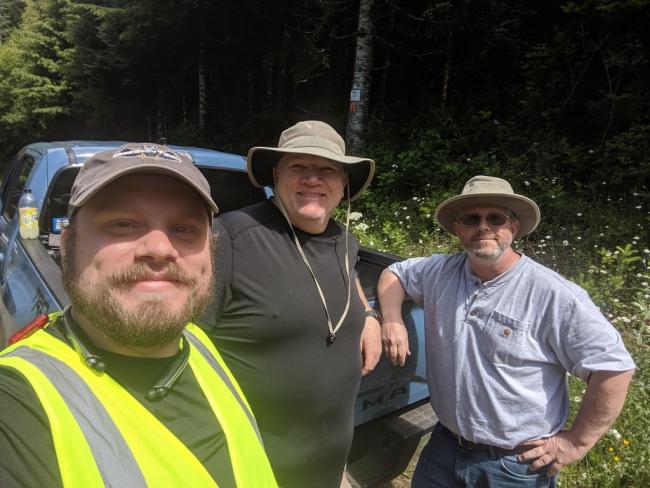 A crew selfie after a successful activation.