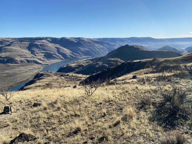 Looking southeast towards the Columbia River