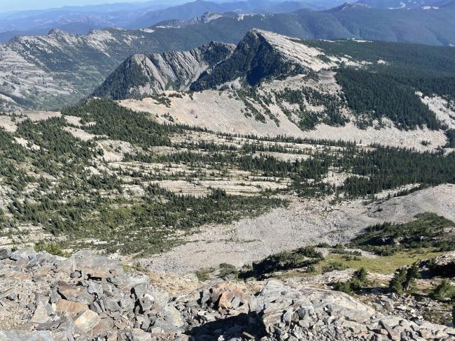 Goat Peak from Engle Peak looking SE