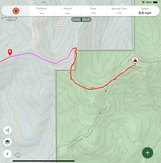 GPS tracks (magenta is driving) GPS tracks