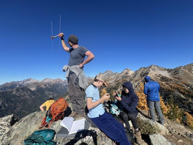 Carne Mountain summit for SOTA