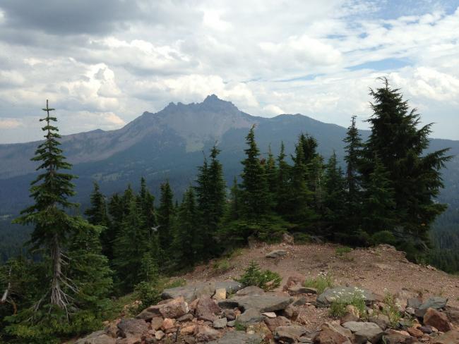 View from summit looking East