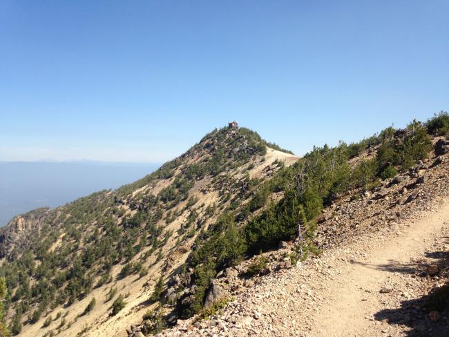 Fire tower from summit ridge