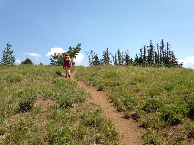 approaching the summit