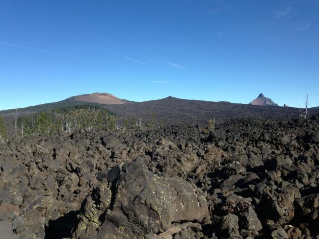 From left; Belknap crater, Little Balknap, Mount Washington