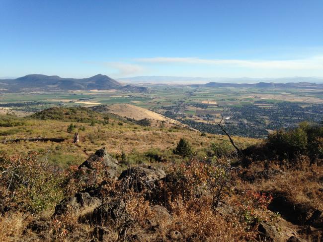 View looking back down from Hogsback Mt.