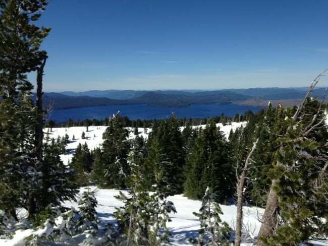 View of Waldo Lake from the hamshack