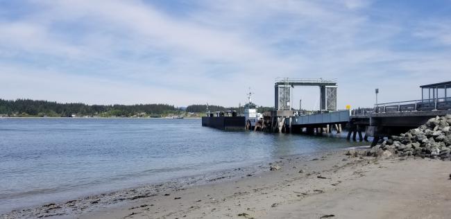 Anacortes Guemes ferry dock...looking North at Guemes Island