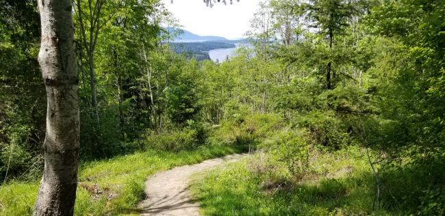 trail with small view looking North