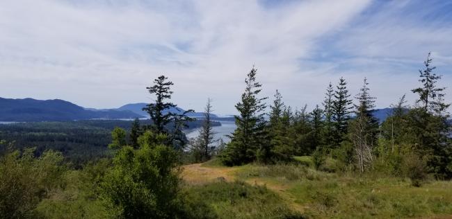 Guemes summit area and view - looking North