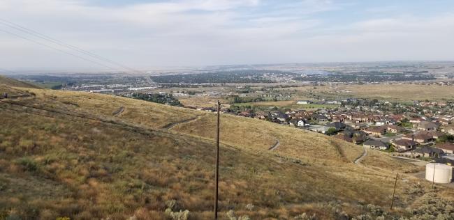 Looking back at portion of trail