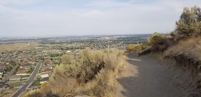 Trail on way up