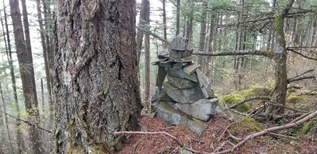 Rock art near summit