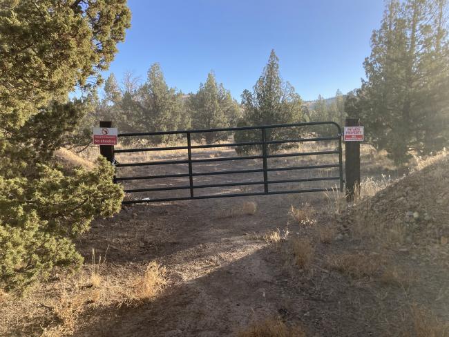 Taylor Butte Road Closed